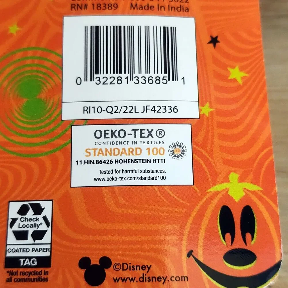 Disney Halloween Mickey Mouse Pluto Gray Hand Towel Set of 2 16